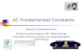 AC  Fundamental Constants