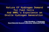 Nature Of Hydrogen Demand for Fuel Cells  And NMRL’s Experience on Onsite Hydrogen Generation