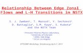 Relationship Between Edge Zonal  Flows and L-H Transitions in NSTX