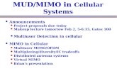 EE360: Lecture 6 Outline MUD/MIMO in  Cellular Systems