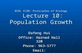 BIOL 4120: Principles of Ecology  Lecture 10: Population Growth