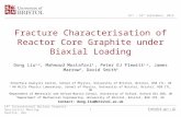 Fracture Characterisation of Reactor Core Graphite under Biaxial Loading