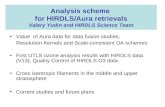 Analysis scheme  for HIRDLS/Aura retrievals Valery Yudin and HIRDLS Science Team