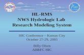 HL-RMS NWS Hydrologic Lab  Research Modeling System