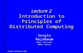 Lecture 2 Introduction to Principles of Distributed Computing