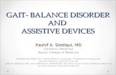 GAIT- BALANCE DISORDER AND  ASSISTIVE DEVICES