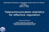 Telecommunication statistics for effective regulation