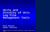 Unity and Disunity of Unix Log File Management Tools