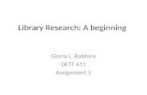 Library Research: A beginning