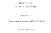 HIST2125 Hitler’s Germany