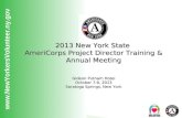 2013 New York State  AmeriCorps Project Director Training & Annual Meeting Gideon Putnam Hotel
