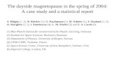 The dayside magnetopause in the spring of 2004: A case study and a statistical report