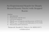 An Experimental Search for Deeply  Bound Kaonic Nuclei with Stopped Kaons