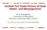 Unified TeV Scale Picture of Dark Matter  and Baryogenesis