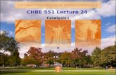 CHBE 551 Lecture 24