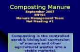 Composting Manure September 2007 ENTSC Manure Management Team Net Meeting #1