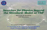 Searches for Physics Beyond the Standard  Model at CDF