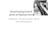 Unemployment  and employment