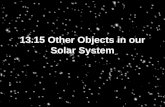 13.15 Other Objects in our Solar System