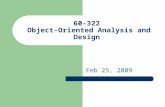 60-322  Object-Oriented Analysis and Design
