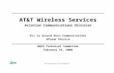 AT&T Wireless Services Aviation Communications Division Air to Ground Data Communications