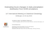 Estimating future changes in daily precipitation distribution from GCM simulations