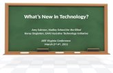 What’s New in Technology?