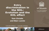 Entry discrimination in the NHL: Evolution and the KHL effect