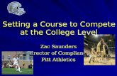 Setting a Course to Compete at the College Level