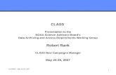 CLASS  Presentation to the NOAA Science Advisory Board’s