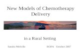 New Models of Chemotherapy Delivery