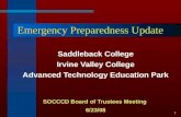 Emergency Preparedness  Update