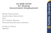 10 WEB SITES for finding Government Employment