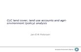 CLC land cover, land use accounts and agri-environment (policy) analysis