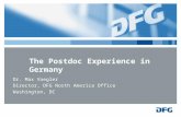 The Postdoc Experience in Germany