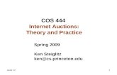 COS 444  Internet Auctions: Theory and Practice
