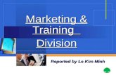 Marketing & Training   Division