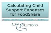 Calculating Child Support Expenses for FoodShare