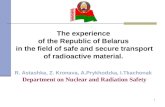 The experience  of the Republic of Belarus