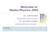 Welcome to  Studio Physics 2054