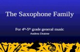 The Saxophone Family