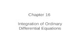 Chapter 16  Integration of Ordinary Differential Equations