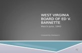 West Virginia Board of Ed v.  Barnette