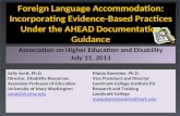 Association on Higher Education and Disability July 11, 2013