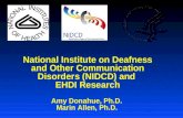 National Institute on Deafness and Other Communication Disorders (NIDCD) and  EHDI Research