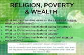 What are the Christian views on the  causes of hunger, poverty and disease?