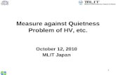 Measure against Quietness Problem of HV, etc.