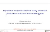 Dynamical coupled-channels study of meson production reactions from EBAC@JLab