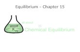 Equilibrium – Chapter 15