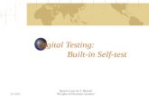 Digital Testing:  Built-in Self-test